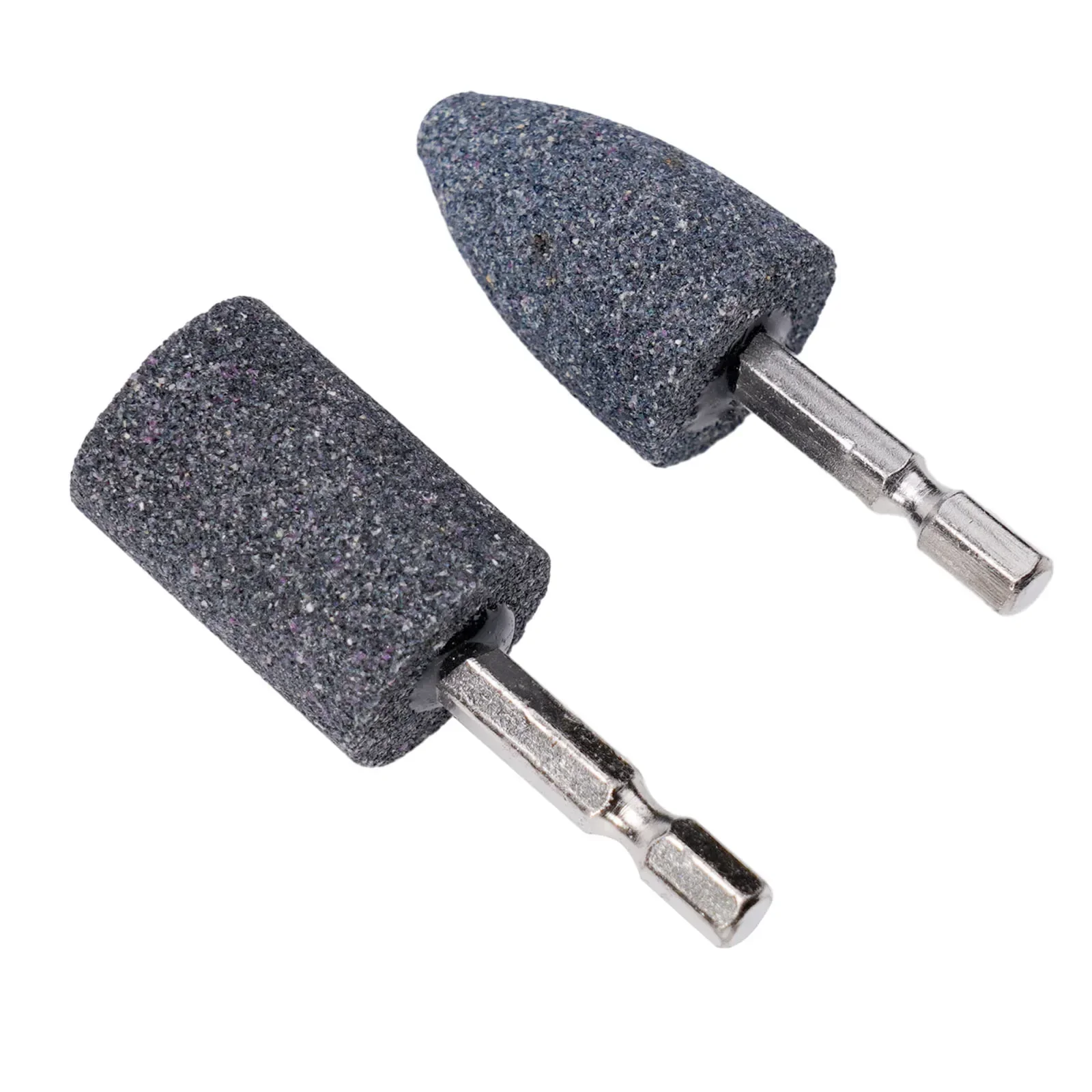 Tool Grinding Head Practical Hexagonal Shank Sharpening Head Tool Brown CorundumCone Grinding Drill Wheel