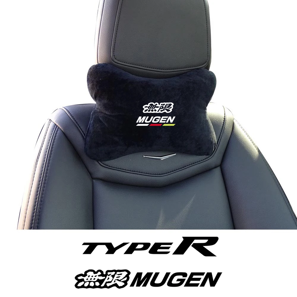 Car Neck Headrest Pillow Cushion Seat Head Support Neck Protector Honda Mugen Typer ACCORD Civic FK8 FIT GK5 JAZZ CRV XRV car pillow car headrest car neck pillow