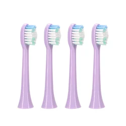 Smart Ultrasonic Rechargeable Electric Toothbrush with Teeth Whitening & 8 Brush Heads (BrushHead purple)