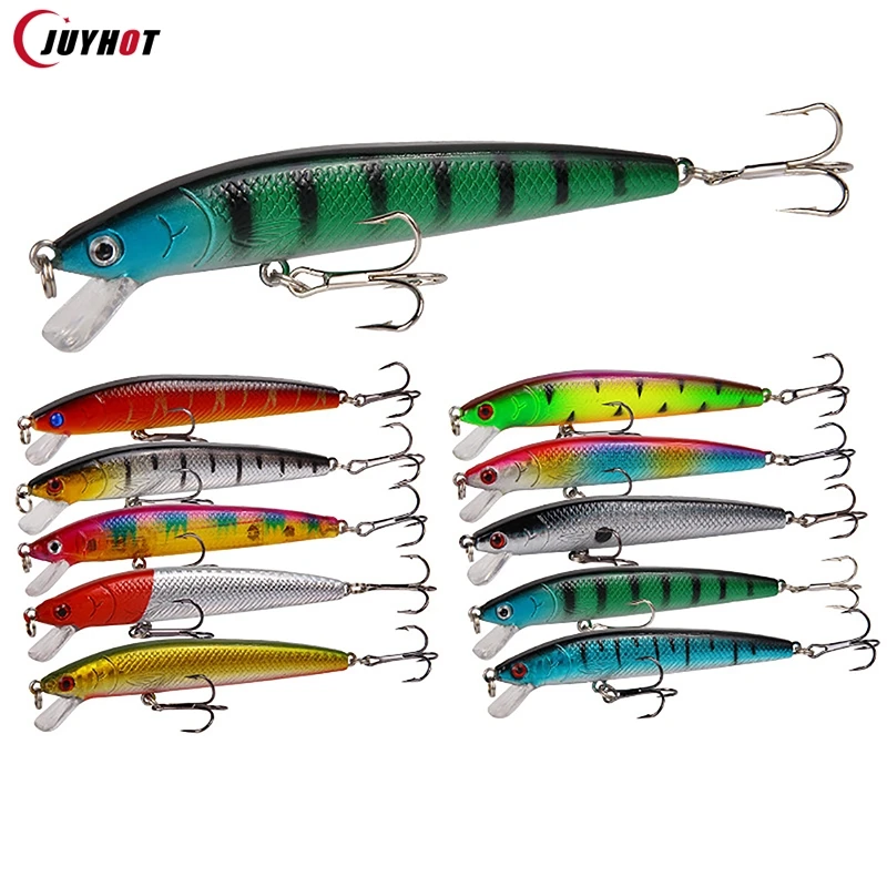 

1 PCS Hot Fishing Lure 3D Eyes Floating Minnow 10cm 9g Aritificial Laser Wobblers Crankbait Hard Plastic Fishing Tackle Pesca