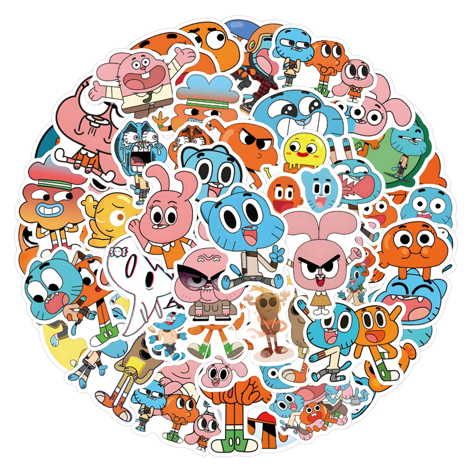 57pcs 놀라운 구슬공의 세계 스티커 다윈 구슬공 DIY 스티커 스크랩북킹 휴대폰 수하물 스케이트보드 방수 데칼