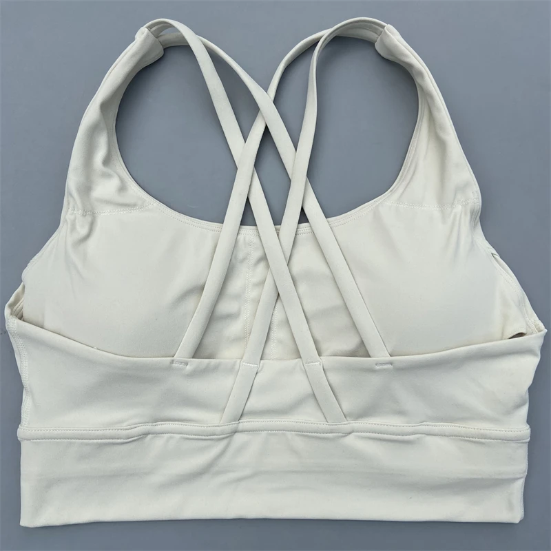 Cross Straps Sports Bra Women Gym Sports Top High Support Fitness Bralette Yoga Vest Push Up Running Underwear With Chest Pad 6