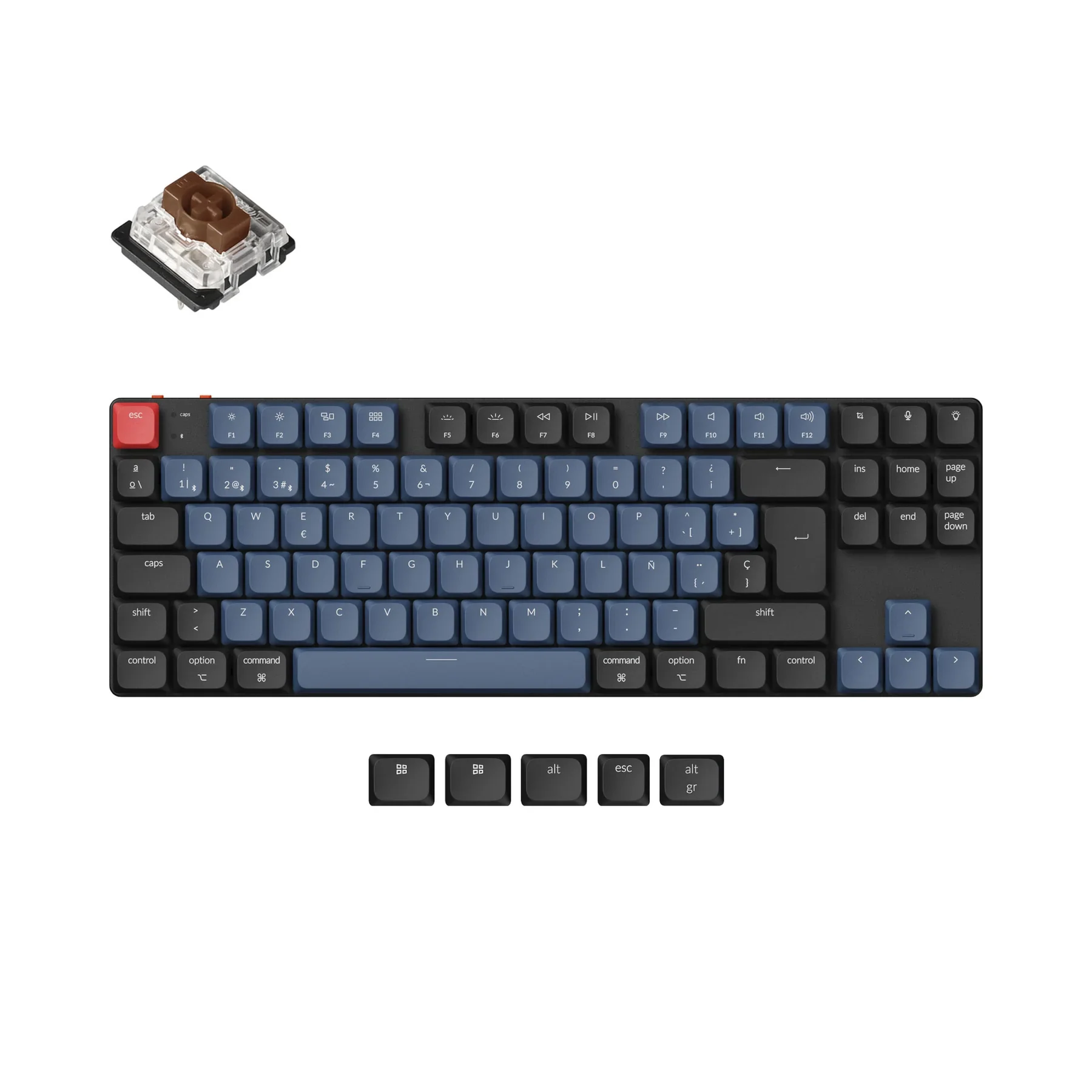 Keychron K1 Pro ワイヤレス メカニカルキーボード Keychron K1 Pro QMK/VIA Wireless Custom Mechanical Keyboard