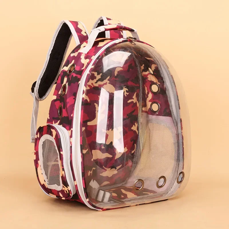 thumbnail image 1 of Mochila portátil para mascotas y gatos, bolsa de viaje para exteriores, adecuada para suministros de embalaje pequeños, transpirable, 1 of 5