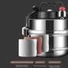 Portable Outdoor Camping Micro Pressure Cooker Stainless Steel Anti-explosion Dorm Hike Pot for Gas Electric Stove Dual Way Use 4