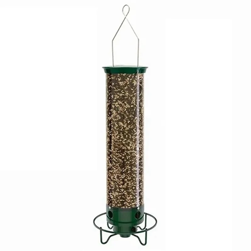 

Squirrel-Proof Wild Bird Feeder Outdoor Patio Wrought Iron Hanging Hummingbird Feeder