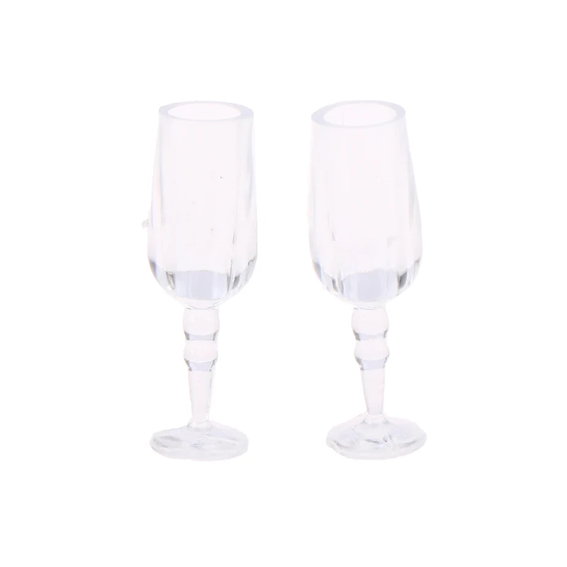 6Pcs 1/12 Dollhouse Miniature Wine Glass Mini Goblet Cup Toy for ob11 bjd Blythe Decoration Doll House Accessories 3