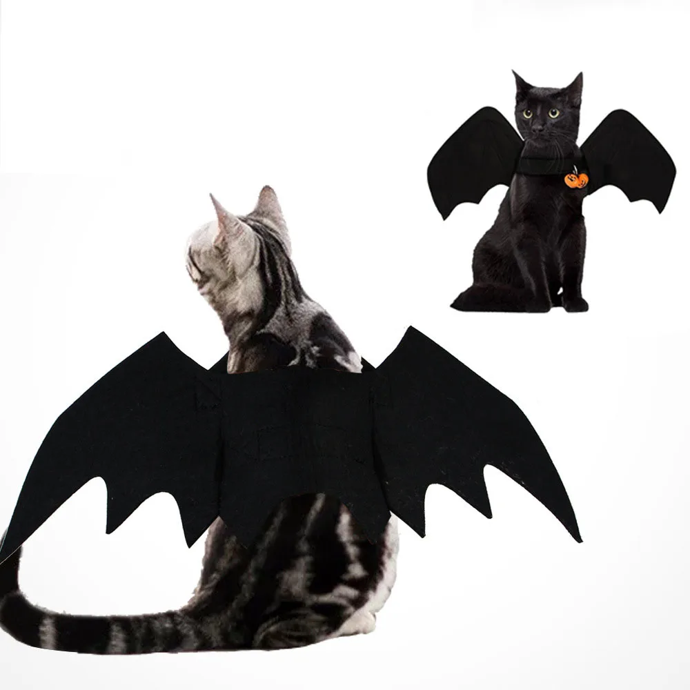 

Fashion Cat Clothes Bat Wings Funny Dog Costume Artificial Wing Pet Cosplay Prop Halloween Christmas Cat Costume Pet Products