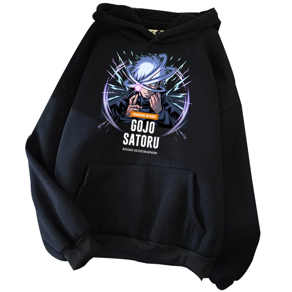 

Gojo Satoru Hoodie Jujutsu Kaisen Sweatshirt Design Anime Merch Anime Fan Gift Unisex Pullover Tops Streetwear