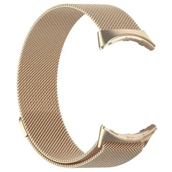 Elegant Stainless Steel Magnetic Watchband Bracelet for Pixel Watch3 45mm (Retro gold)