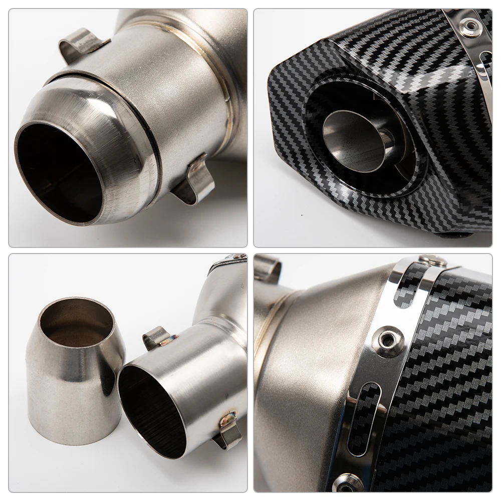 36mm Motorcycle Exhaust Muffler Pipe 250cc 350cc 600cc Escape Moto Tube For Nmax Tmax530 Msx125 GSR600 - Image 6