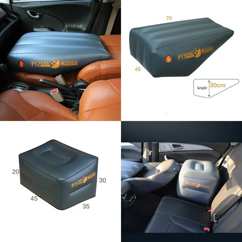Car Travel Inflatable Mattress Interior Accessories Vehicle leveling Folding Mat Front Slope Pad Rear Seat Space Gap Mattress