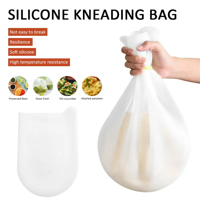 Dough Kneading Bag Silicone Kneading Bag Dough Bag Multipurpose Flour Mixer For Bread Pastry Pizza Nonstick Baking Kitchen Accessories