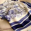 2025 Spring and Autumn New Luxury Square Silk Scarf Women Outdoor Beach Long Windproof Scarf Soft Large Scarf Lady 110*110cm 3