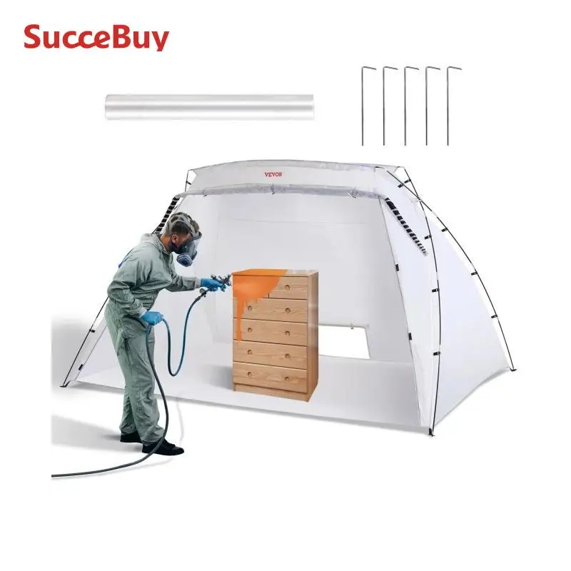 Portable Paint Booth SucceBuy Portable Paint Booth Shelter 7.5x5.2x5.2/10x7x6ft Foldable Spray Painting Tent for Furniture Craft Project DIY Tool portable paint booth