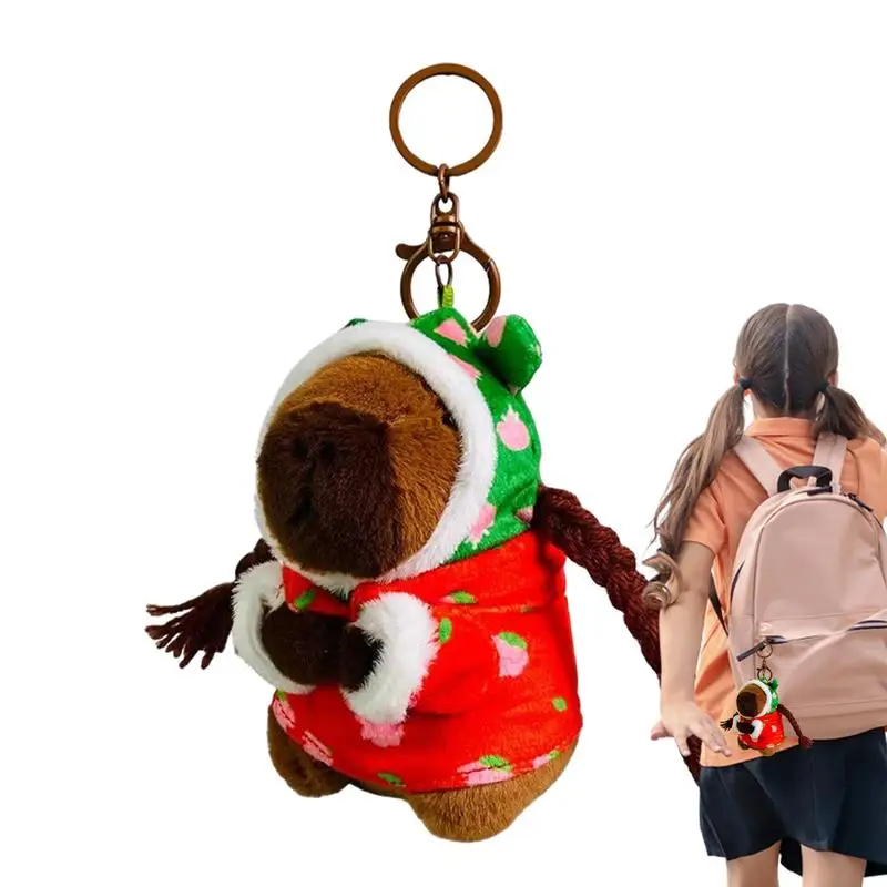 

Брелок для ключей, легкий мягкий брелок для ключей, милый кулон в виде плотного пальто, сумки, забавное уникальное плюшевое животное для ключей