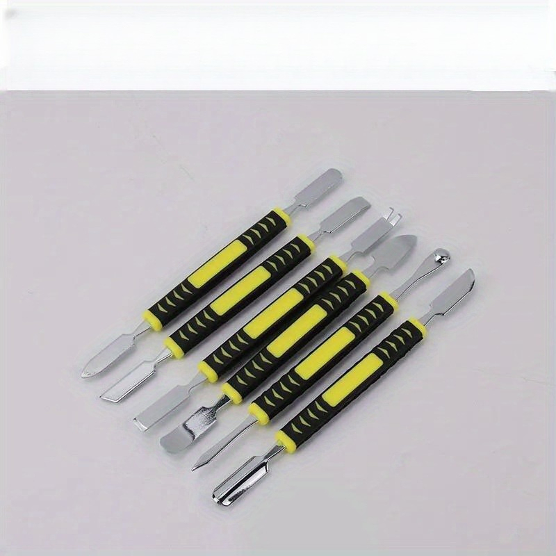 6PCS Metal Crowbar with Two Ends Universal Mobile Phone Digital Home Appliance Product Dismantling Stick Shell Opening Tool