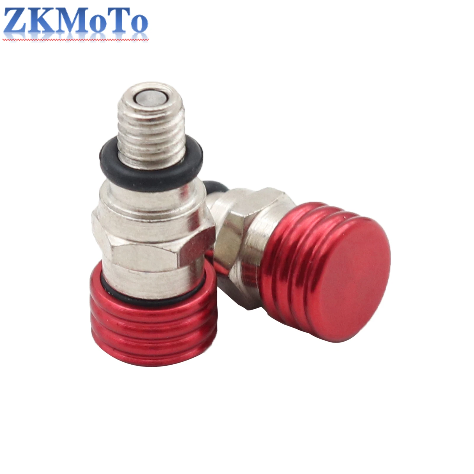 thumbnail image 2 of Koolsoo 4x2x Motocross Fork Air Bleeder Valve M5 0.8mm For CR125 Crf450x Black 2 of 14