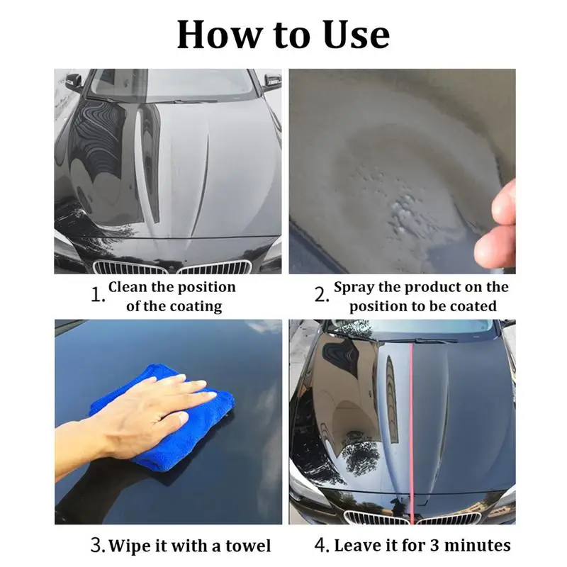 Car Scratch Repair Nano Spray Car Nano Coating Polish and Paint Restorer Auto Scratch Removal Tool for Easily Repair Tools