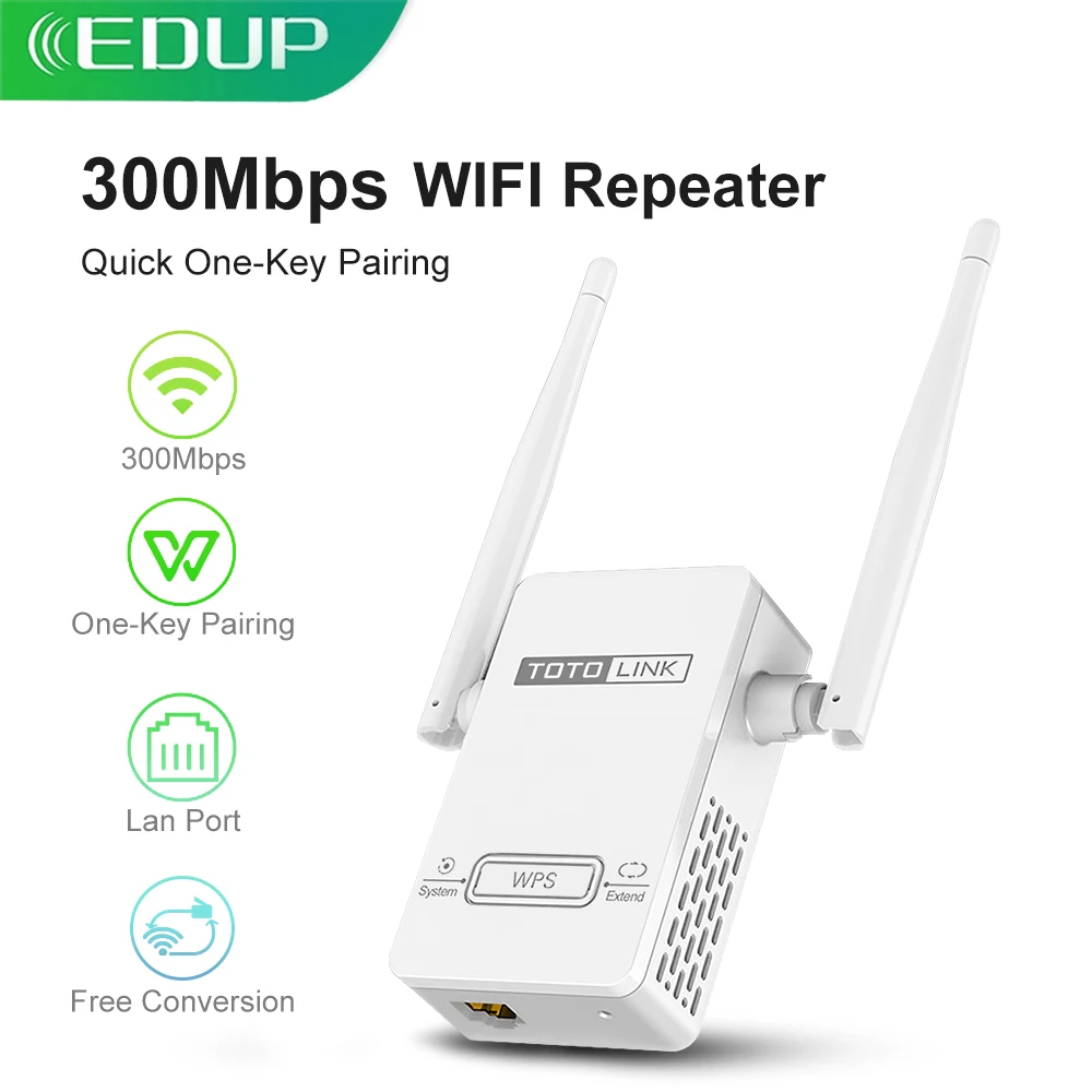 EDUP 1200Mbps WiFi Repeater 2.4G&5GHz Repeater AP Mode Wireless WiFi Repeater One Click WPS Network Extender Long Range For Home dual band wifi router Wireless Routers