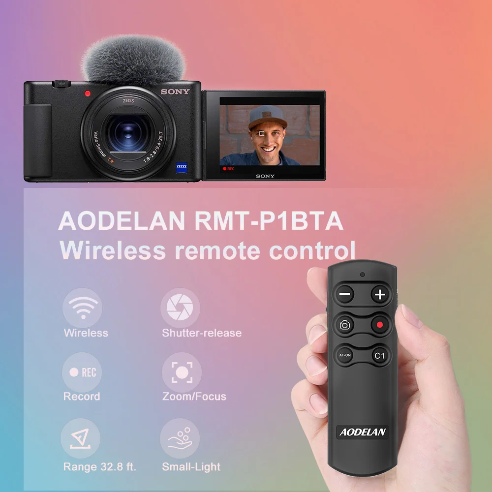 Replace Sony RMTP1BT Wireless Camera Remote Shutter Release for Sony