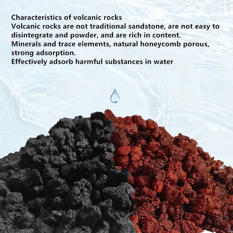 Red Lava Rock Fish Tank Decoration Landscape Rocks Essential Oil Diffuser Stone