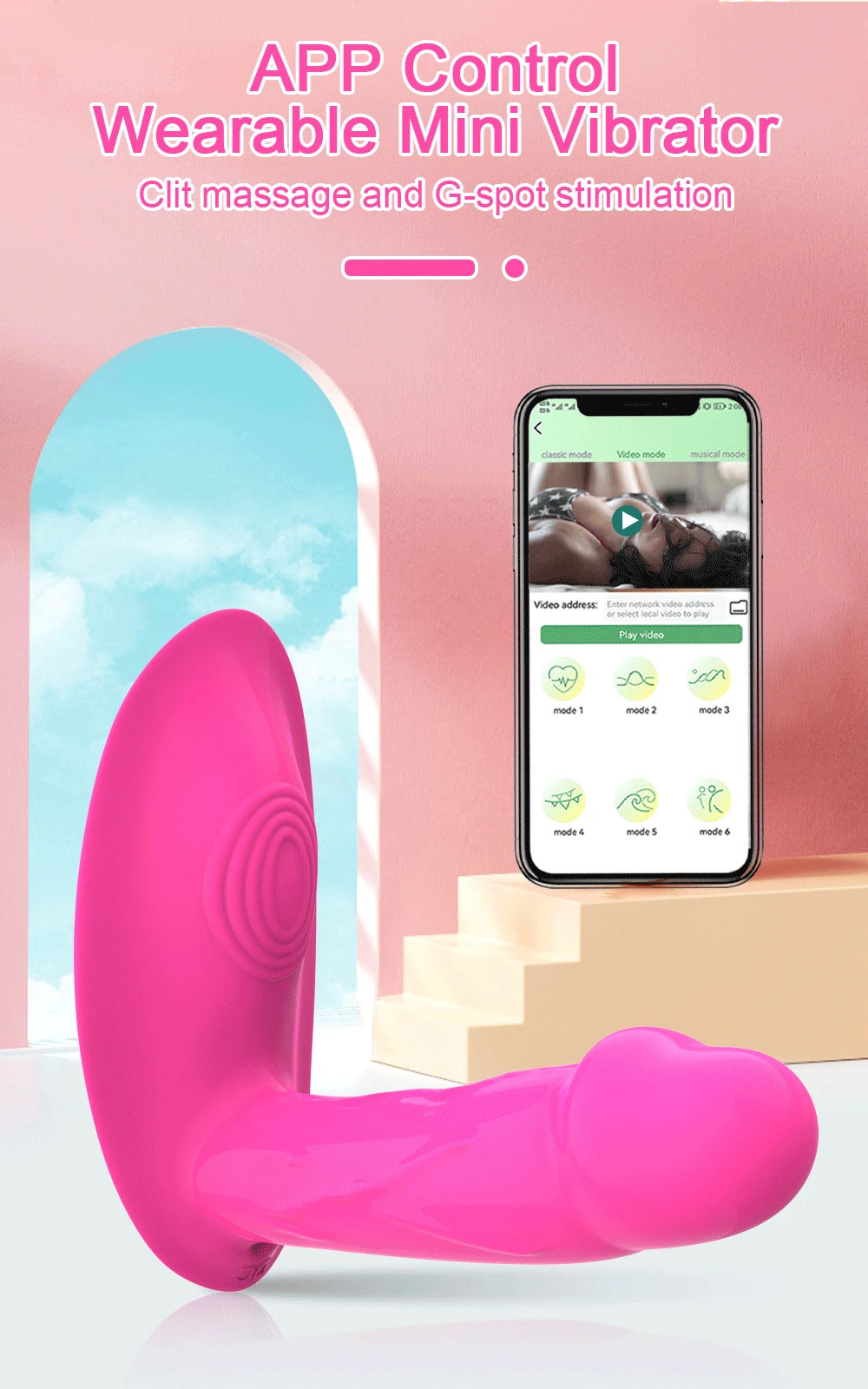 Mini Bluetooth APP Dildo Vibrator for Women Wireless Control Vibrating Egg Clitoris Stimulator Female Sex Toys for Adults Couple