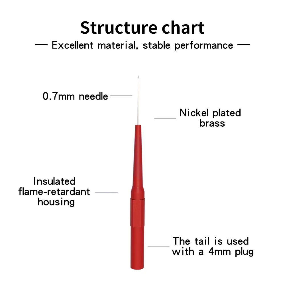 Description Picture 3 of itemP5007P Automotive Oscilloscope Multi angle sharp probe Test Head for Auto Repair 4mm tail plug