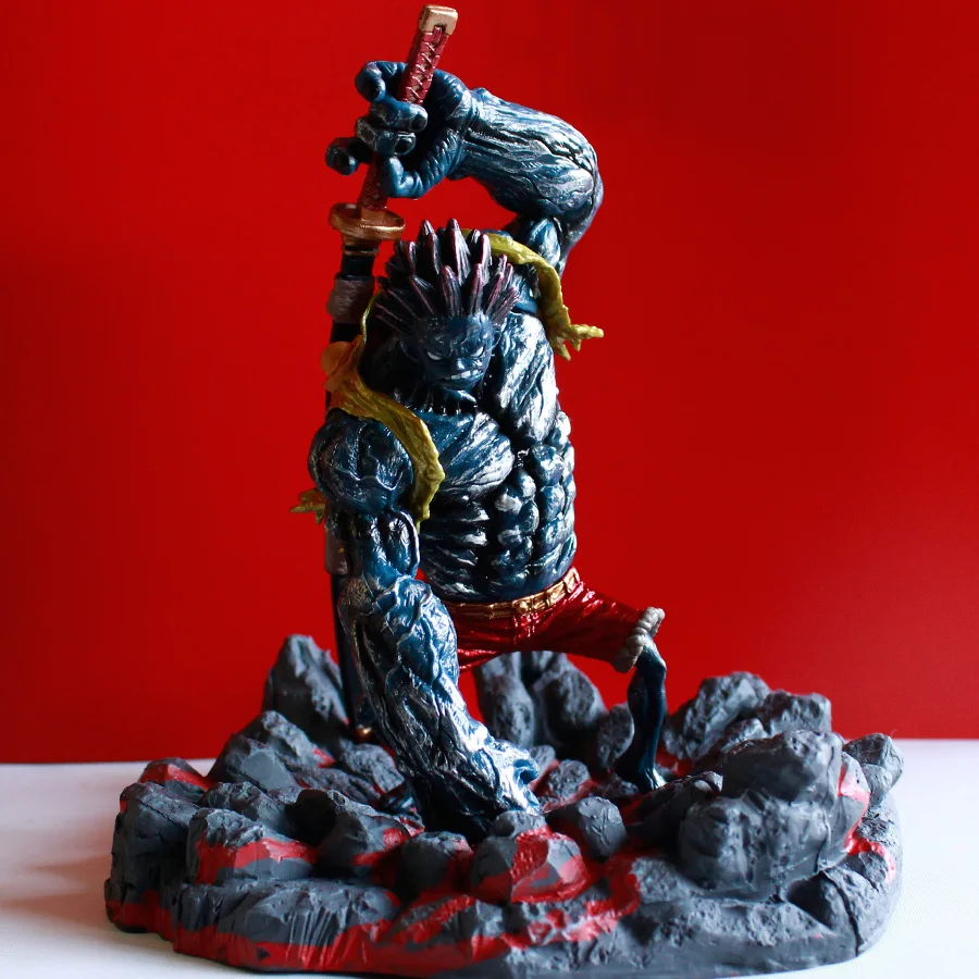 

Аниме One Piece пиратский парусник GK трюки кошмар Луффи рок модельная база рука ПВХ модель Украшение игрушки подарки 16 см