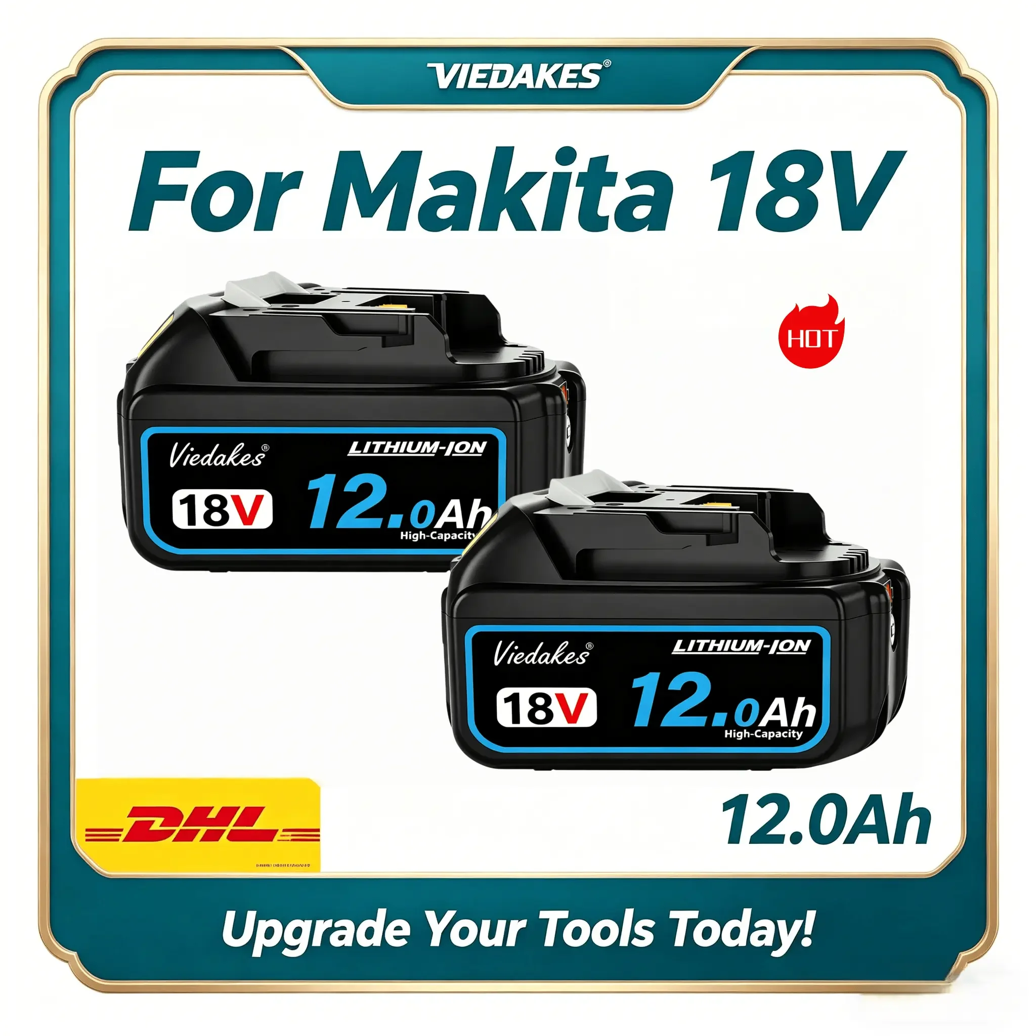 💎For Makita 18V 12.0Ah High Performance Battery, Applicable for BL1860 Full LXT Cordless Tool Accessories