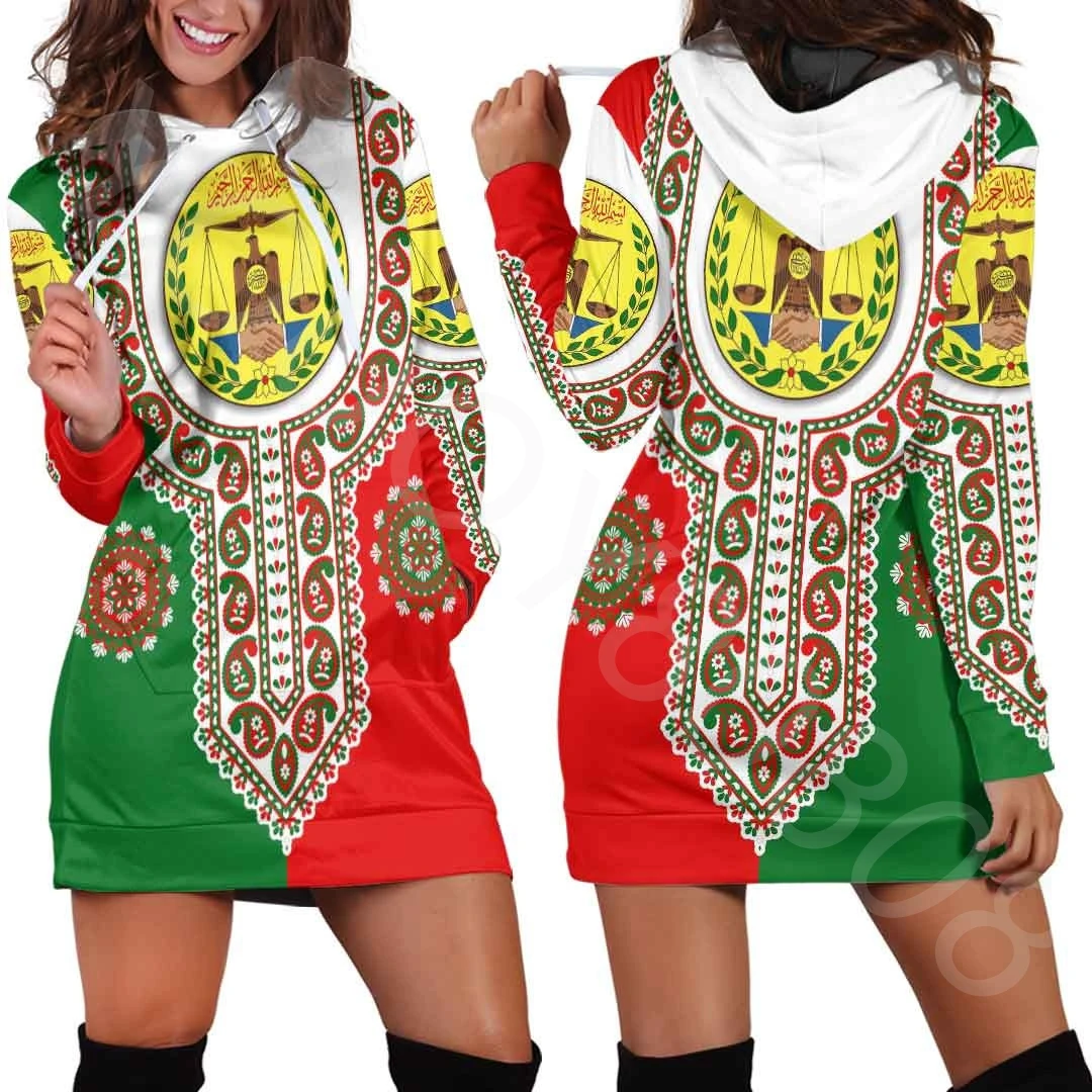 

Autumn Winter New Women's Sweatshirt Dress Slim Sexy Sweatshirt Dress African Area Clothing - Somaliland Dashiki Hoodie Dress