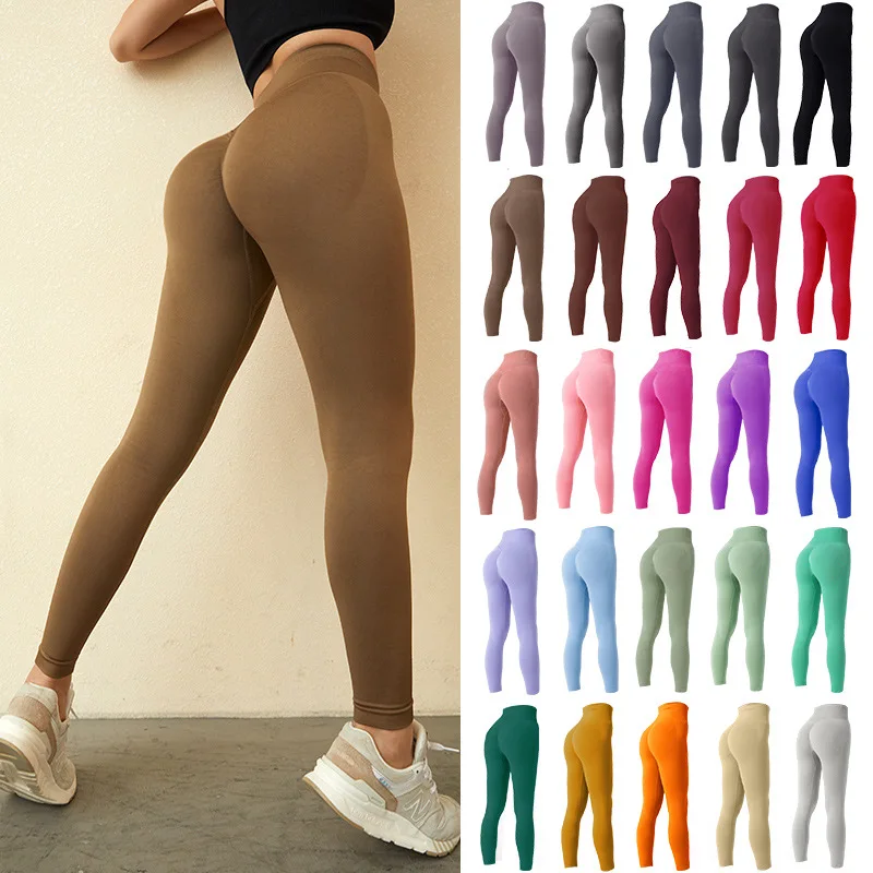 

Female Full Length Leggings 25 Colors Running Pants Formfitting Naked Feeling Leggings Gym Tight Casual Workout Leggings