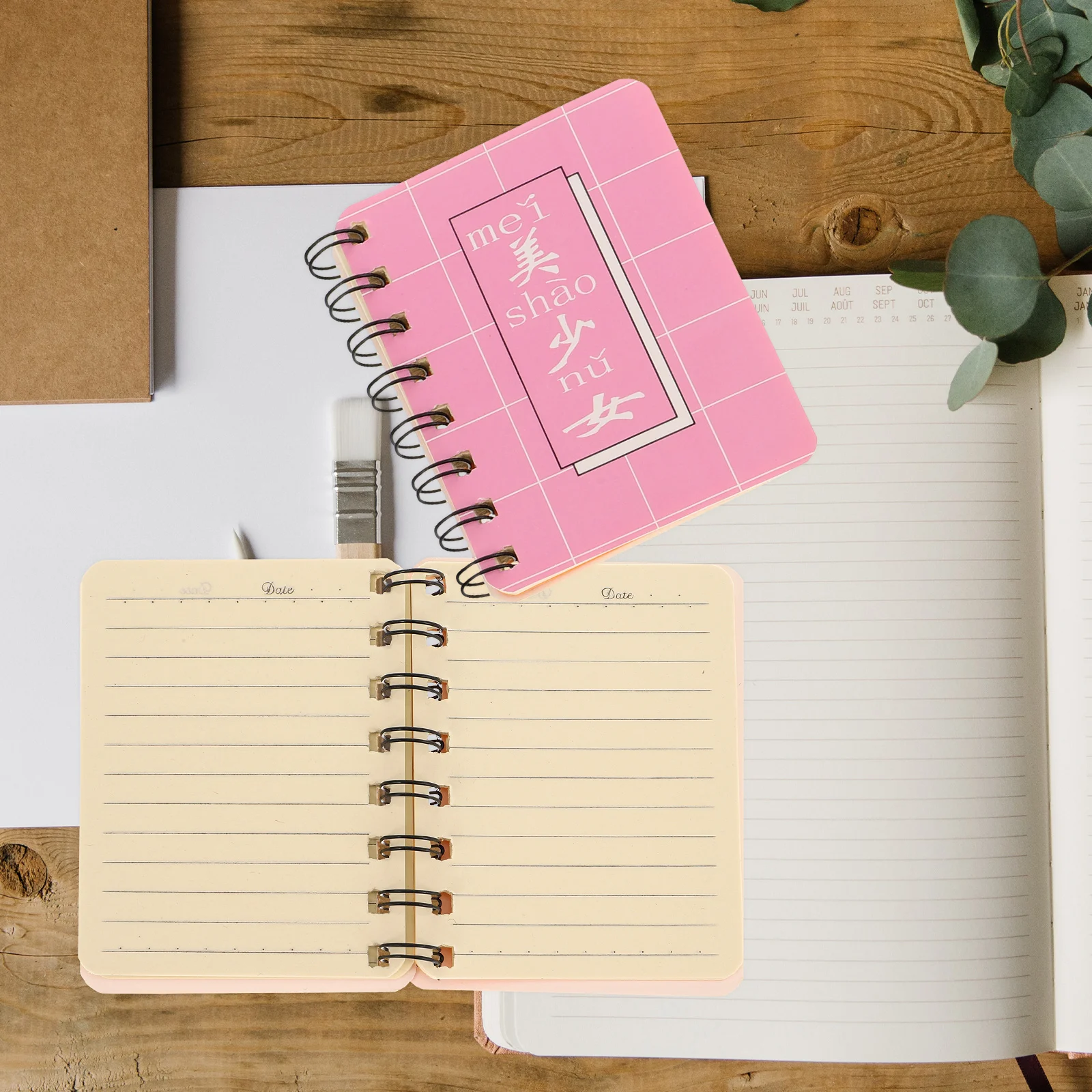 4 PCS Sticky Notes Small Fresh Notepads Office Stationery Mini Pocket Cartoon Travel