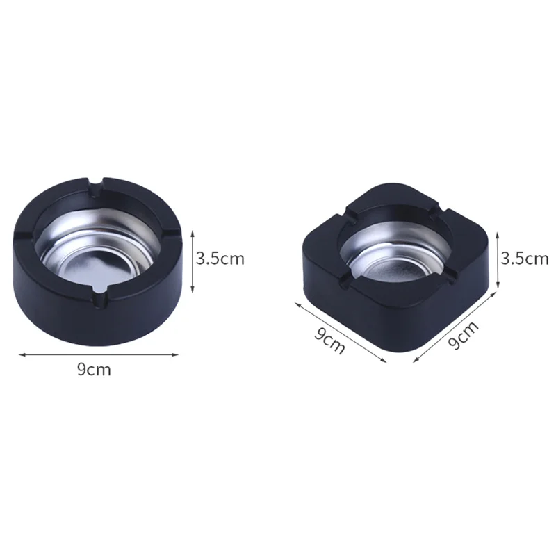 Cigarettes Ashtray 1PC Fashion Nordic Style Tinplate Plastic Simple Ktv Hotel Smoking