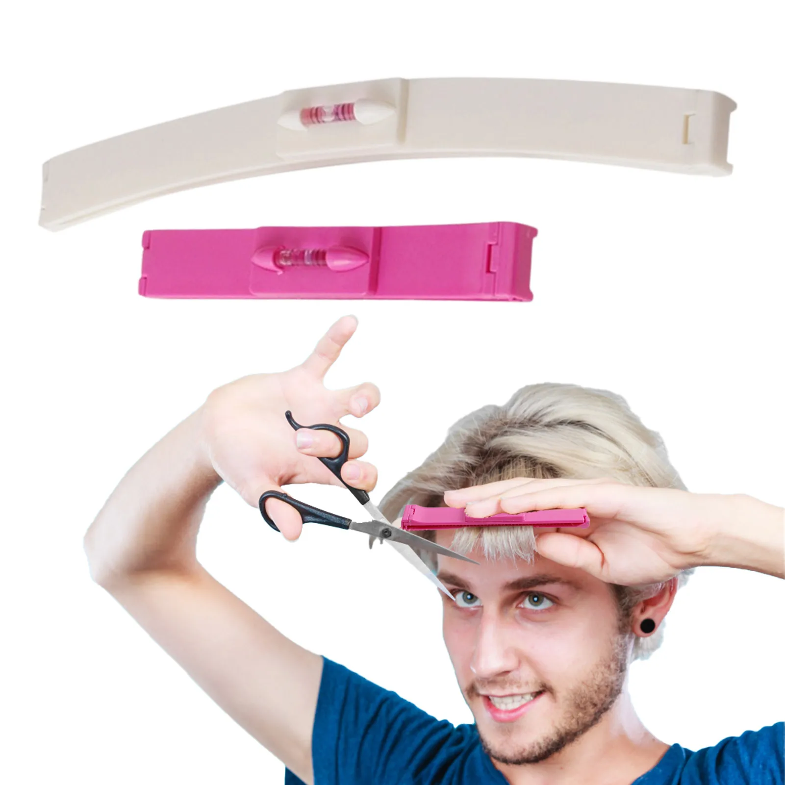 NEW DIY Women Hair Trimmer Fringe Cut Tool Clipper Comb Guide For Cute Hair Bang Level Ruler