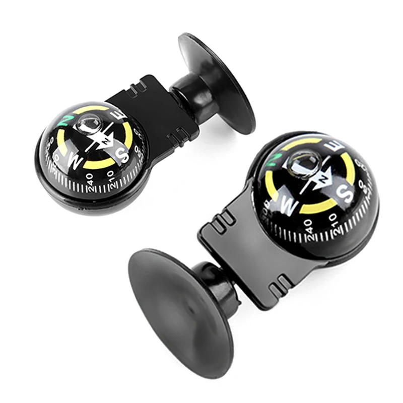 Universal Mini Car Navigation Compass 360 ° Rotary  Adjustable Spherical  Dashboard Guide Compass  For Boat Vehicle Car