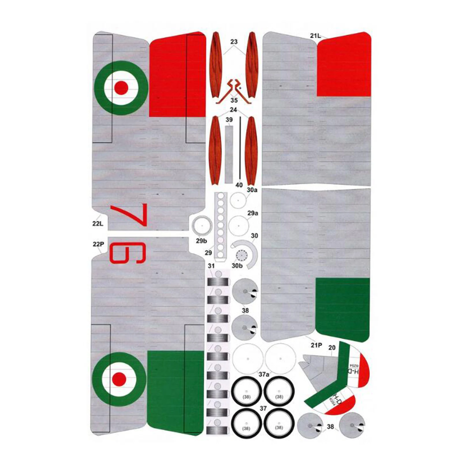 1:33 Scale Building Blocks Arts Crafts Brain Teaser Puzzle Biplane Fighter DIY Assemble Toys for Adults Kids Boys Home Ornaments