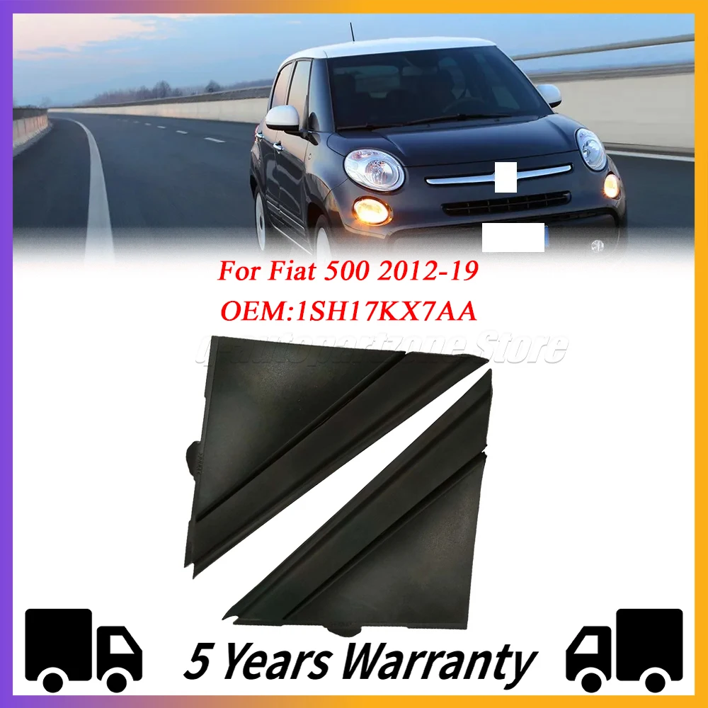 

Новинка для Fiat 500 2012-19 2 шт. матовая черная левая и правая накладка на зеркало двери флаг 1SH17KX7AA автомобильные зеркальные молдинги фотозащита