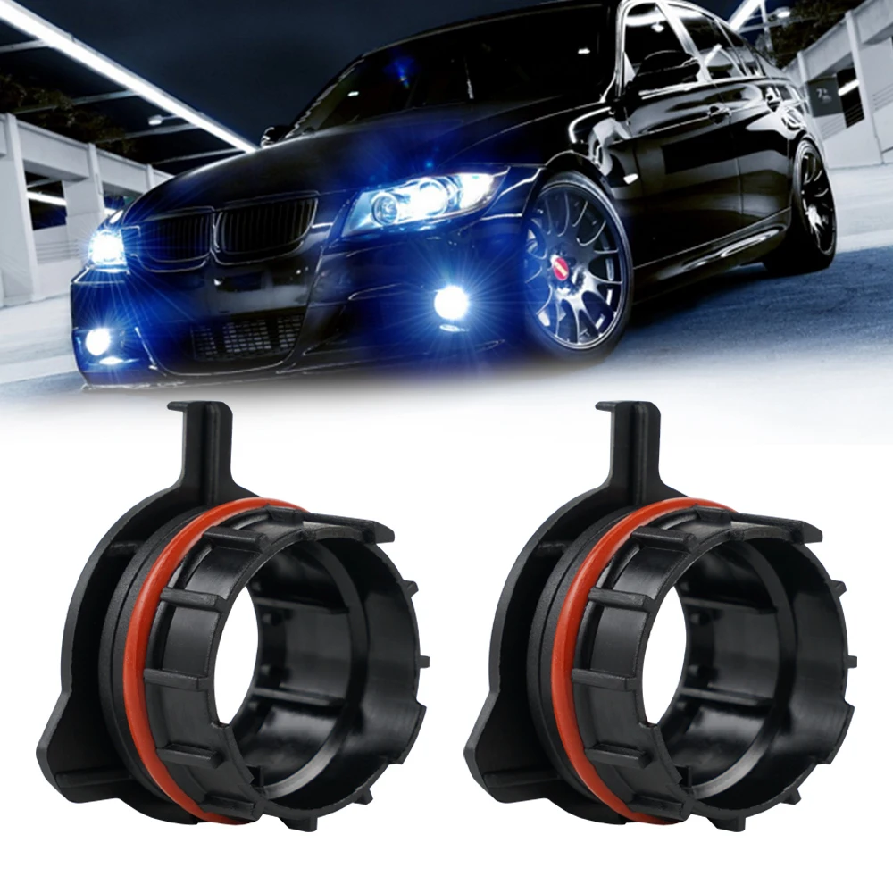 2X Scheinwerfer LED H7 Lampe Halter für BMW 5ER E39 Adapter LED XENON KIT  Halterung