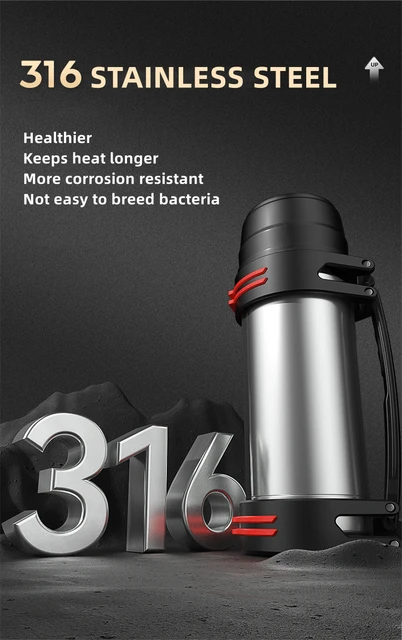 Buy Leberna 34 Ounce Coffee Thermos, Large Thermal Water Bottle for Tea  Hot & Cold Drinks