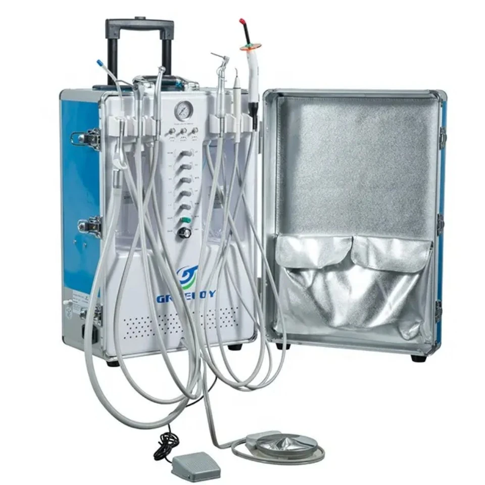 600w Portable Dental Unit With Air Compressor Dentistry Tool Dentist