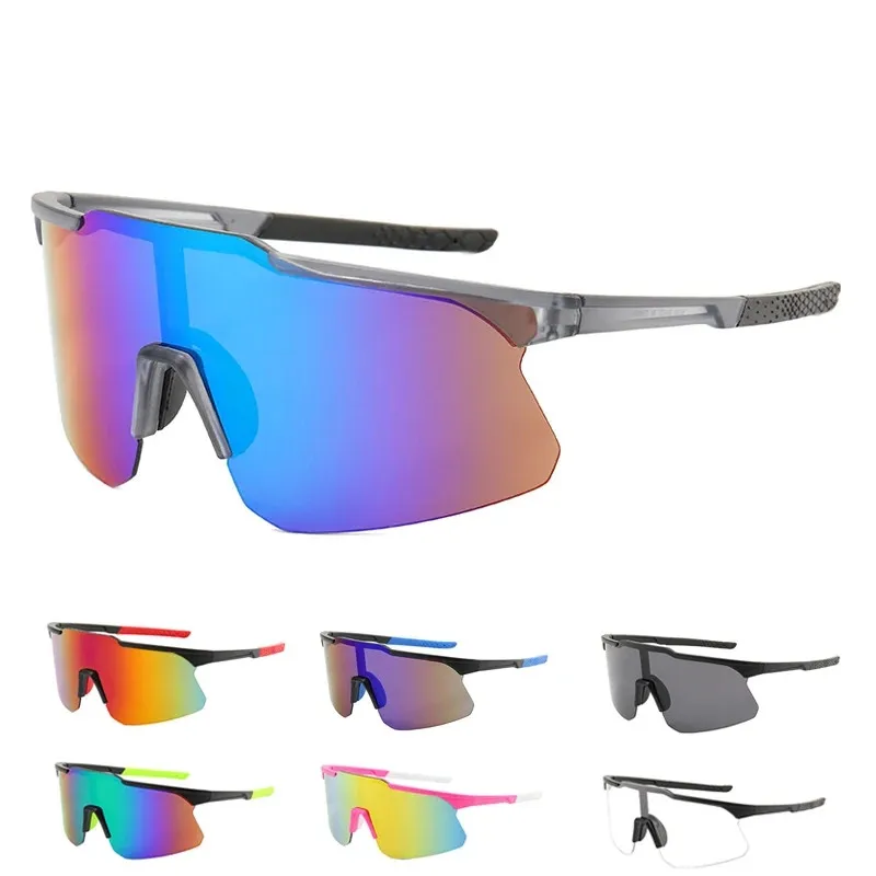 Cycling Glasses Large Frame Sunglasses for Men and Women Outdoor Anti-ultraviolet Bicycle Driving UV400 Riding Glasses