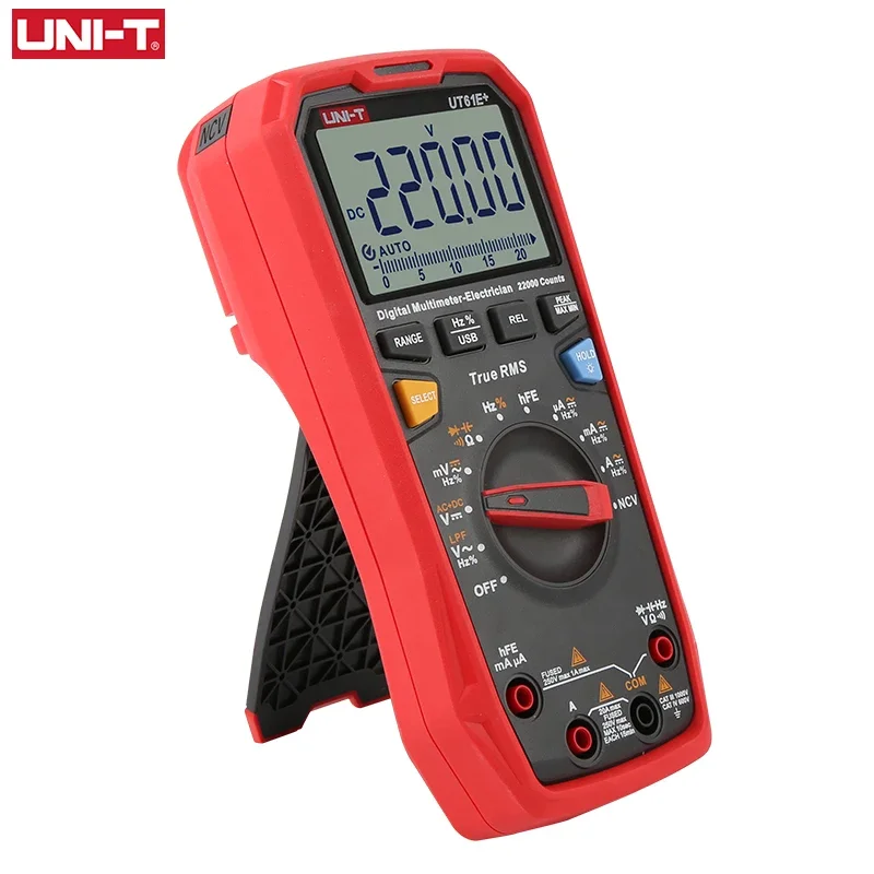 UNI-T UT61E+ Smart Professional Digital Display Multimeter Tester Unit True RMS Auto Range 6000 Counts DC AC 1000V Tester