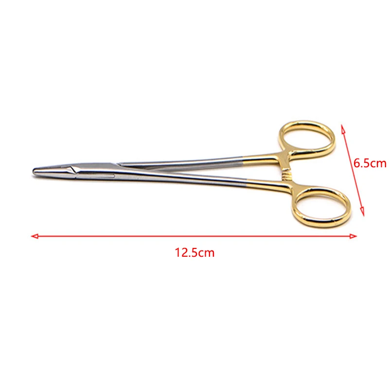 1PC Dental Needle Holder Plier TC Head German Reusable Stainless Steel Gold Plated Handle Orthodontic Forcep Surgical Instrument S4c0afb105ee54a048129dd8e36be1e231