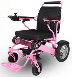 folding electric wheelchair for the elderly people disabled power Aluminum wheelchair with CE