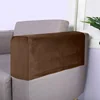 2Pcs Velvet Removable Armrest Covers Stretch Chair Sofa Arm Protectors Covers Armchair Covers Solid Color Couch Cover 5