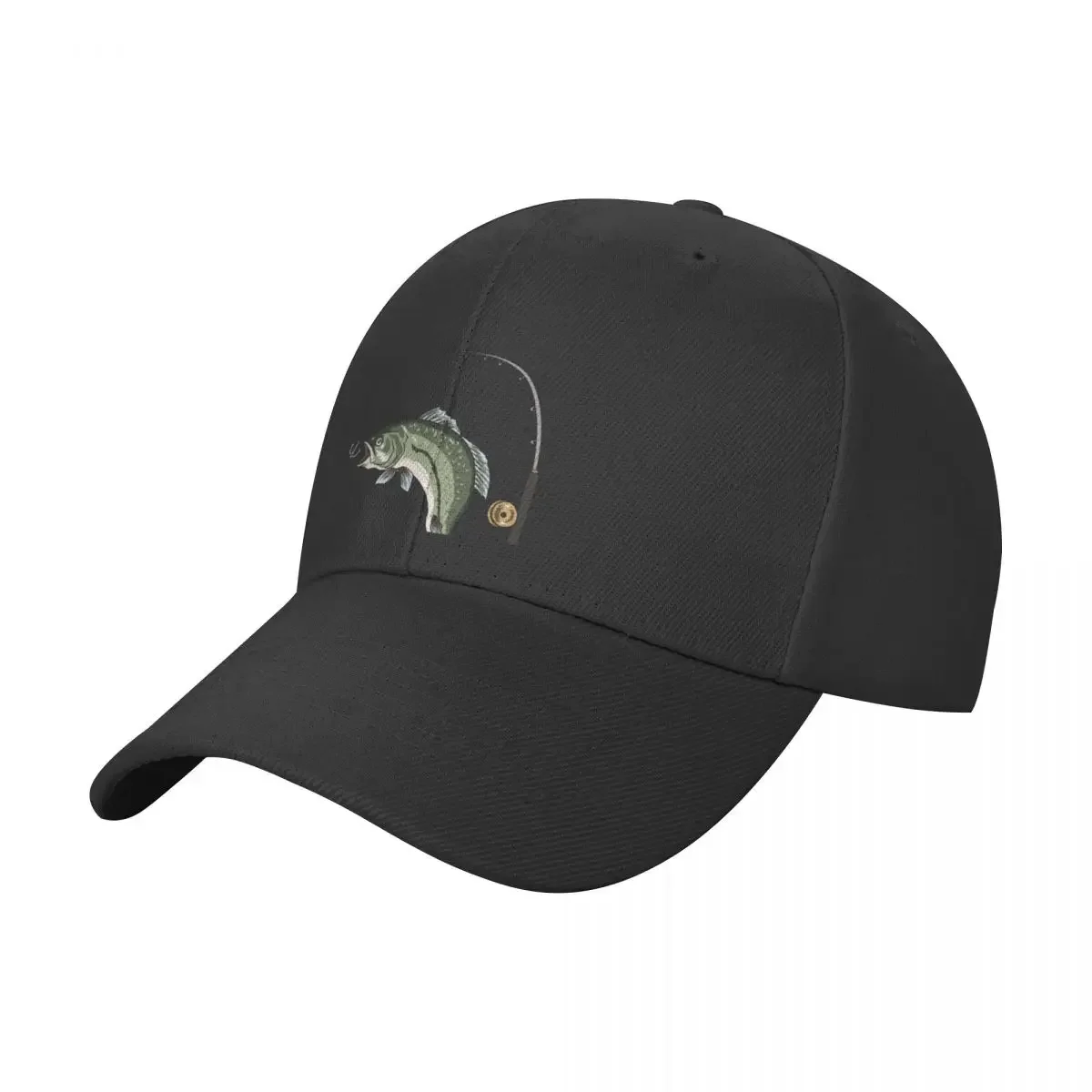 

Fish with Rod and Reel Gone FishingCap Baseball Cap fashionable Sun Hat For Children Baseball For Men Women's