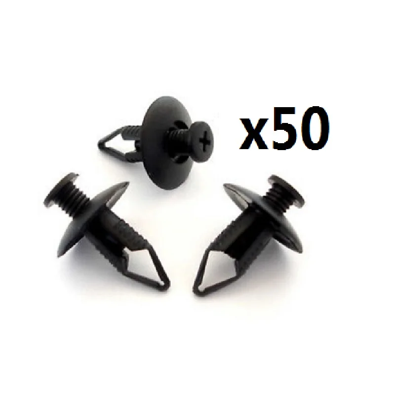 50x 8mm For Honda Bumper, For Wheel Arch Lining, For Undertray Trim