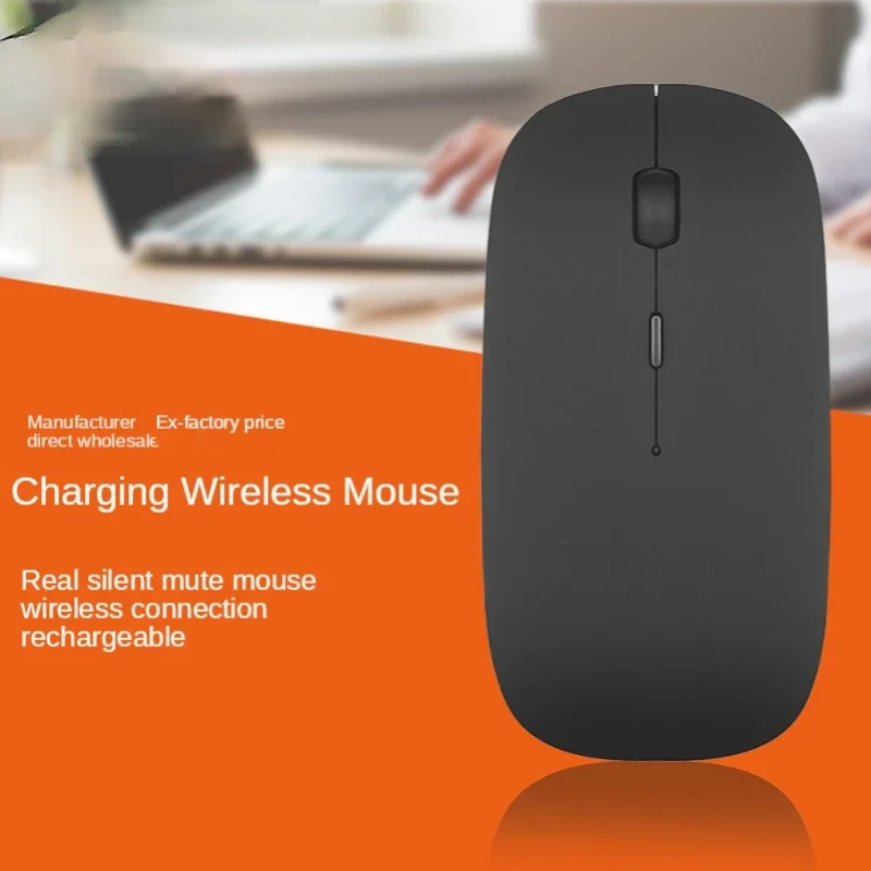 Charging Type-c Wireless Mouse +USB Dual Receiver Mute Ergonomic Design 1000/1200/1600 Three-speed DPI