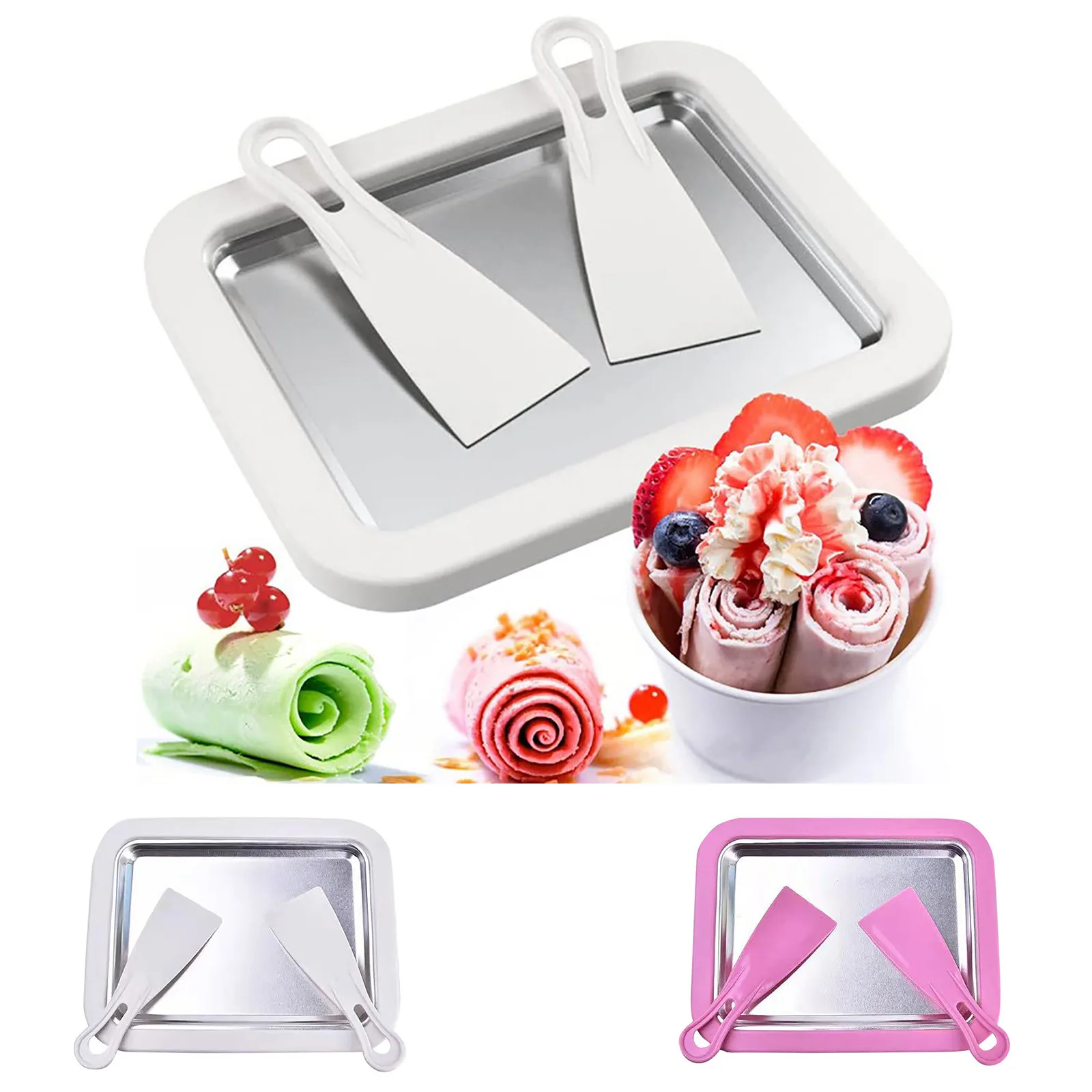 Home Ice Machine Children'S Homemade Milk And Ice Stir Fry Machine Small Stir Fry Plate Egg Cooker Stainless Steel
